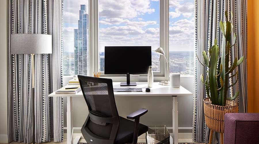 Aparthotel Sentral Michigan Avenue Chicago Habitación foto A home office