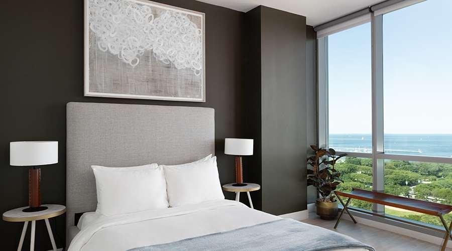 Aparthotel Sentral Michigan Avenue Chicago Habitación foto Bedroom
