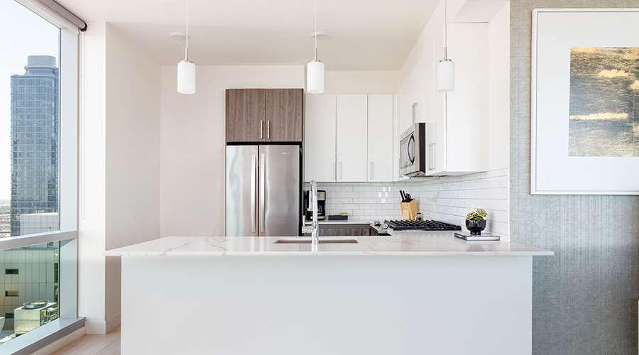Aparthotel Sentral Michigan Avenue Chicago Exterior foto A kitchen in a typical apartment